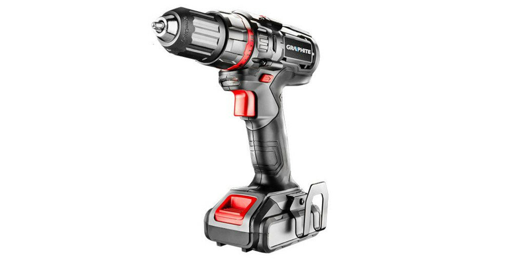 WIERTARKO-WKRĘTARKA AKUMULATOROWA GRAPHITE 58G225 kompaktowa solidna materiał antypoślizgowy