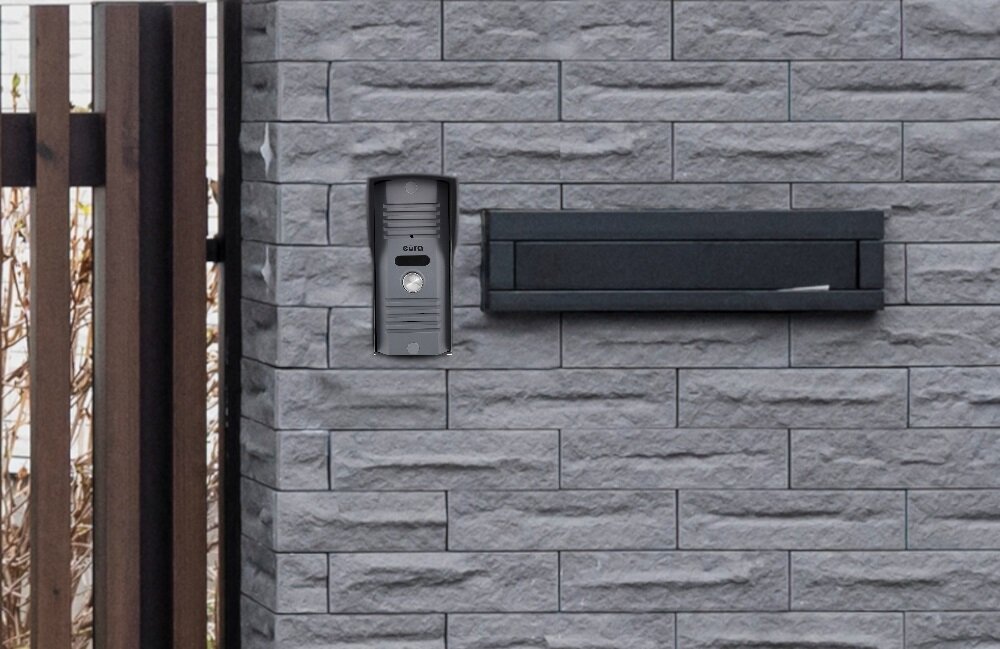 Zestaw domofonowy EURA Invito ADP-13A3 jednokatorska kaseta zwnetrzna malogabarytowa obudowa wandalo-odporna do montazu natynkowego i podtynkowego ze stopu aluminium IP44