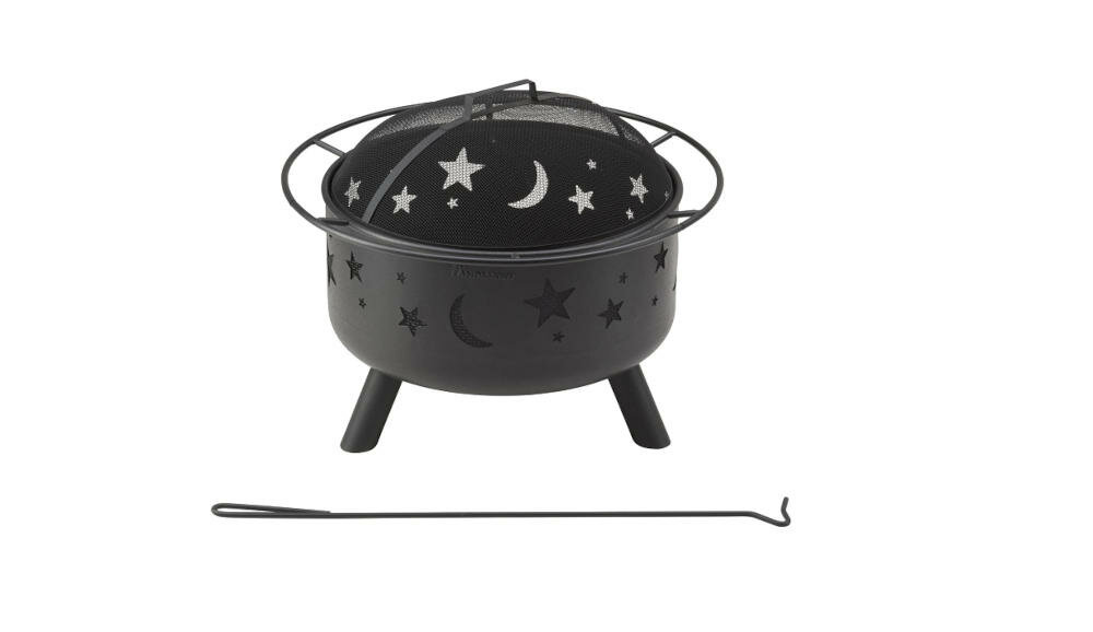 LANDMANN Gwiazdy i księżyc 11811 palenisko ogrodowe kosz paleniskowy wycięcia efekty świetlne grzanie
