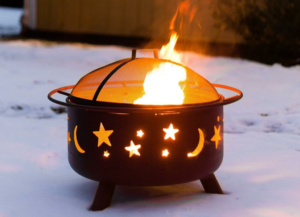 LANDMANN Gwiazdy i księżyc 11811 wzornictwo palenisko przestrzeń ogród gwiazdki księżyce efekt świetlny atmosfera