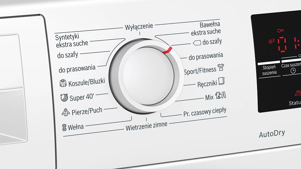 Suszarka BOSCH WTW85465PL funkcja Sensitive Drying