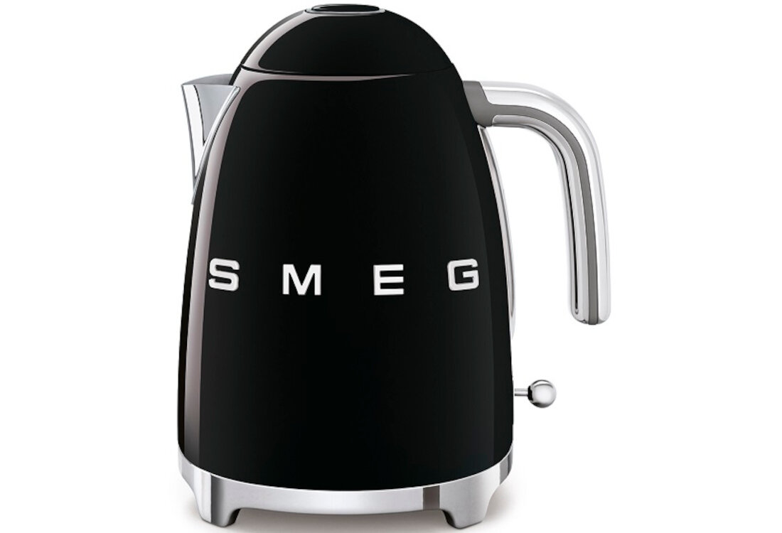 Czajnik SMEG KLF03BLEU Czarny Łatwe utrzymanie czystości wyjmowany filtr ze stali nierdzewnej oczyszczanie woda wapienne osady filtr czyszczenie konserwacja
