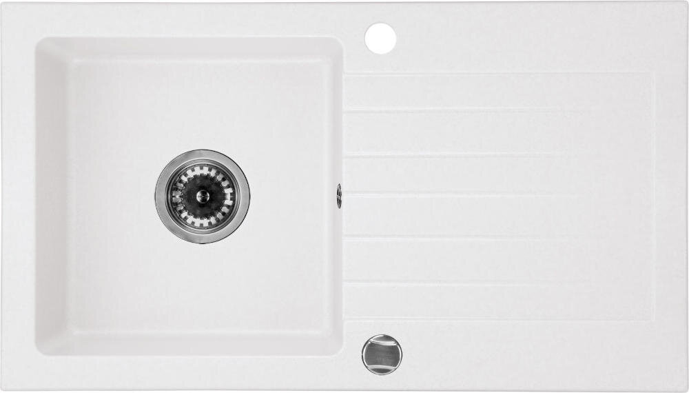 DEANTE Zorba ZQZ A113 zlewozmywak komora blat połysk powierzchnia ociekacz woda przestrzeń robocza kuchnia owoce warzywa naczynia