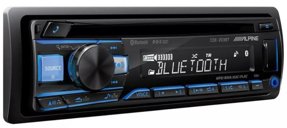 Radio samochodowe ALPINE CDE-203BT - podświetlenie
