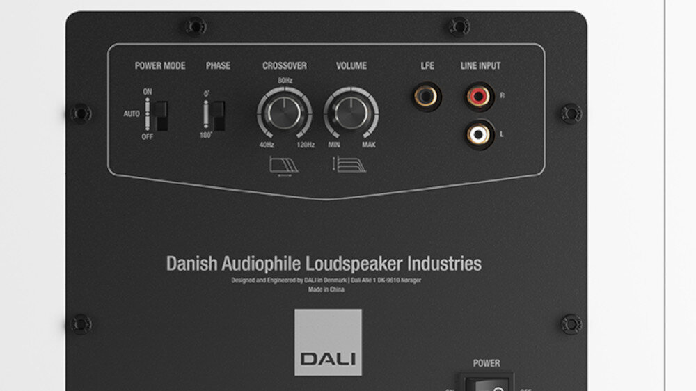 Subwoofer DALI Sub E-12F - regulacja