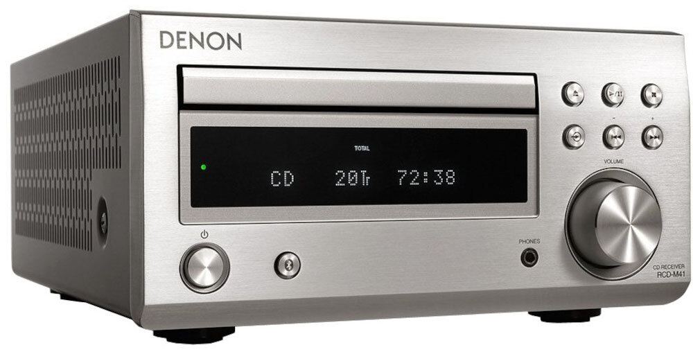 Mikrowieża DENON RCD-M41 - Dźwięk klasy premium, mikrowieża pod skosem