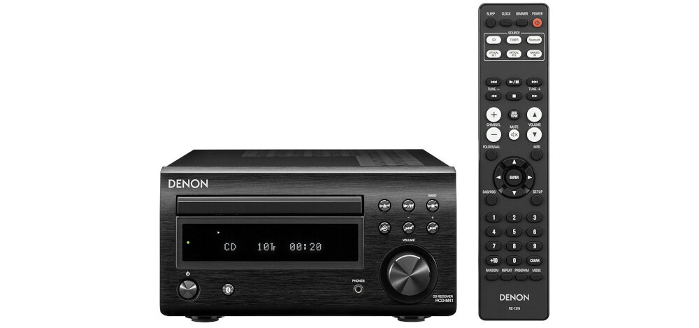 Mikrowieża DENON RCD-M41 - Moc dźwięku, wieża z pilotem front