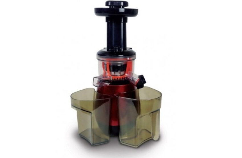 Wyciskarka wolnoobrotowa KALORIK TKG FE 1003 moc 150 W 60 obrotow na minute wydobycie soku do 80% niski poziom halasu niski poziom drgan
