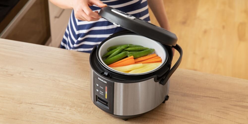 Ryżowar SENCOR SRM 1890SS zachowuje smak aromat wartość odżywcza funkcja keep warm