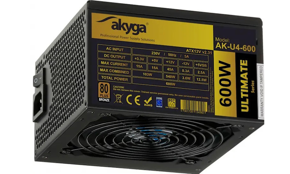 AKYGA AK-U4-600 600W Plus Bronze pion