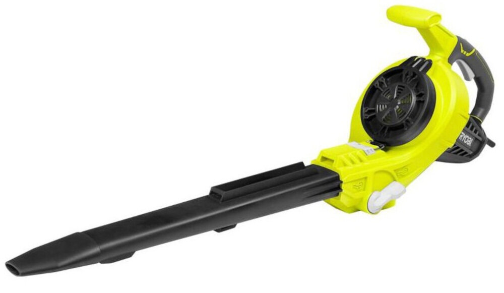 Dmuchawa do liści RYOBI RBV300CESV elektryczny silnik moc 3000W możliwość regulacji prędkości wydmuchu do 375 km/h wydajność maszyny do 16 m3/min