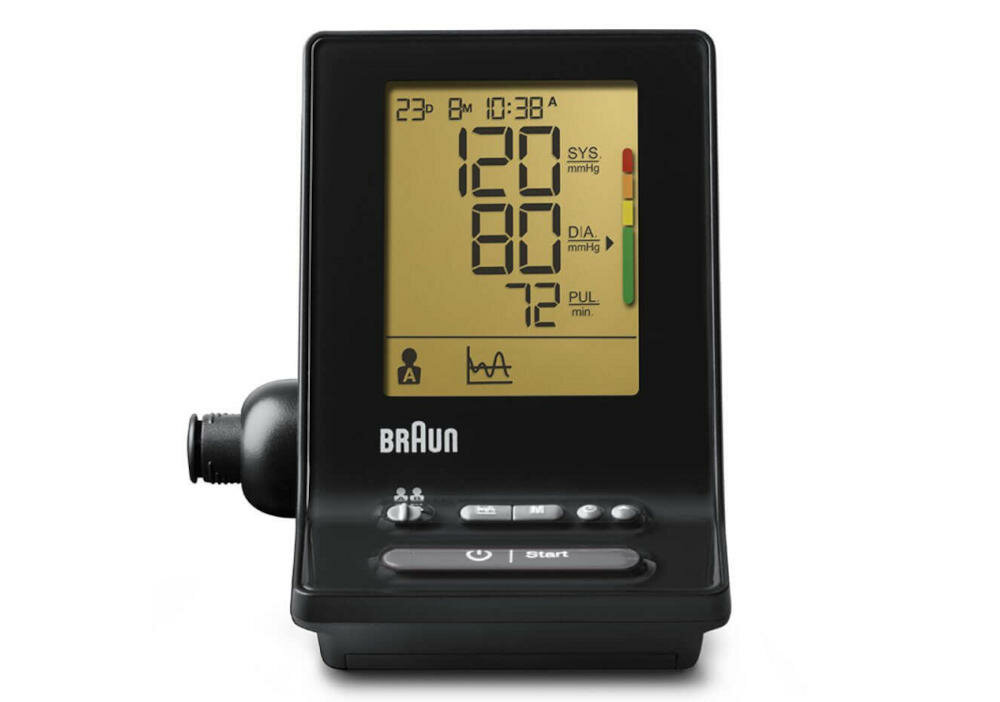 BRAUN-ExactFit-5-BP6200 ciśnieniomierz naramienny nowoczesne urządzenie pomiar monitorowaie ciśnienie krew puls wygodnie precyzyjnie dwa rozmiary uśrednianie pomiarów czytelny wyświetlacz LCD nieregularny rytm serca