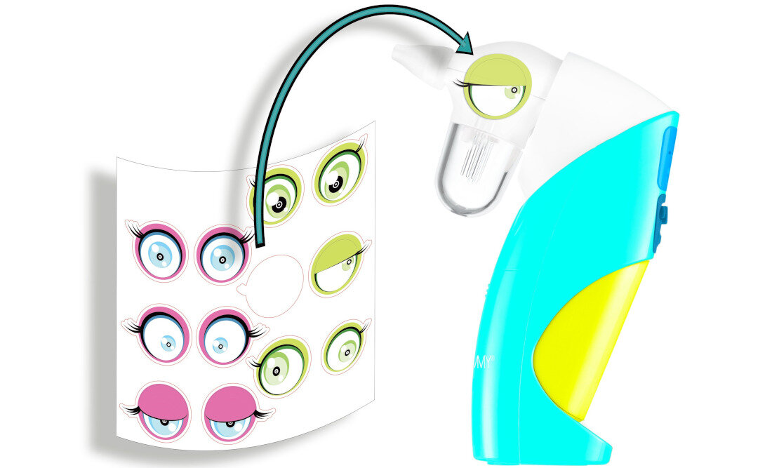 Aspirator do nosa VITAMMY Tucano 12 melodyjek naklejki