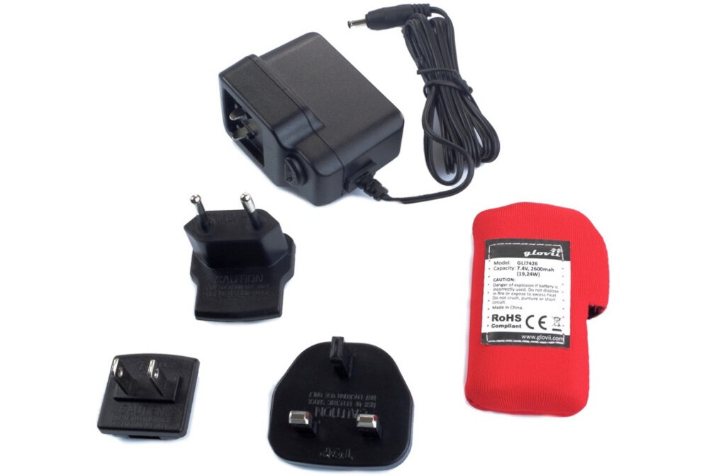 Podgrzewana bluza GLOVII GJ1M (rozmiar M) Czarny zestaw akcesoria komplet wyposazenie