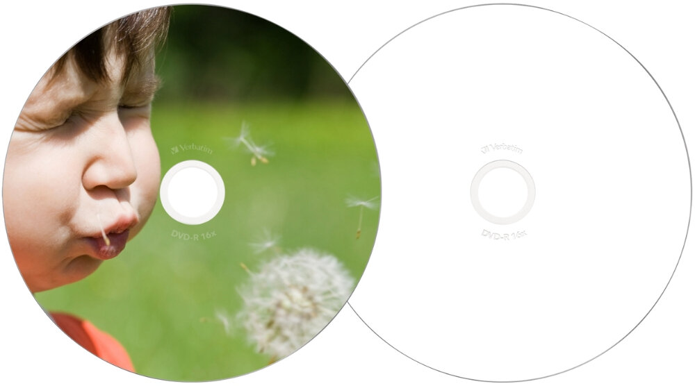 Płyta VERBATIM Printable DVD-R, 4.7 GB, 16x (25 szt.)
                płyta z nadrukowaną grafiką