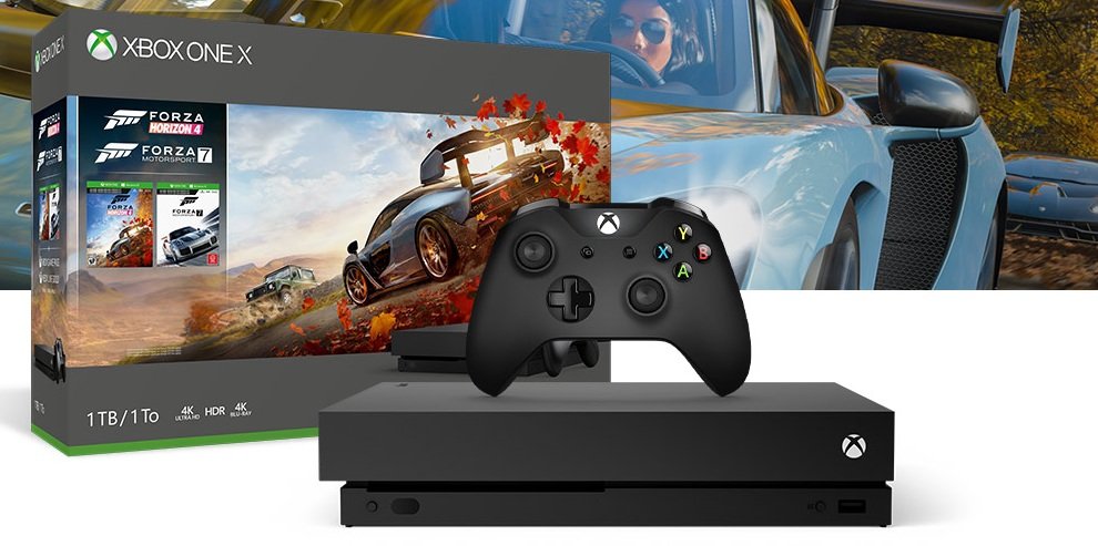 Konsola MICROSOFT XBOX ONE X gra w zestawie
