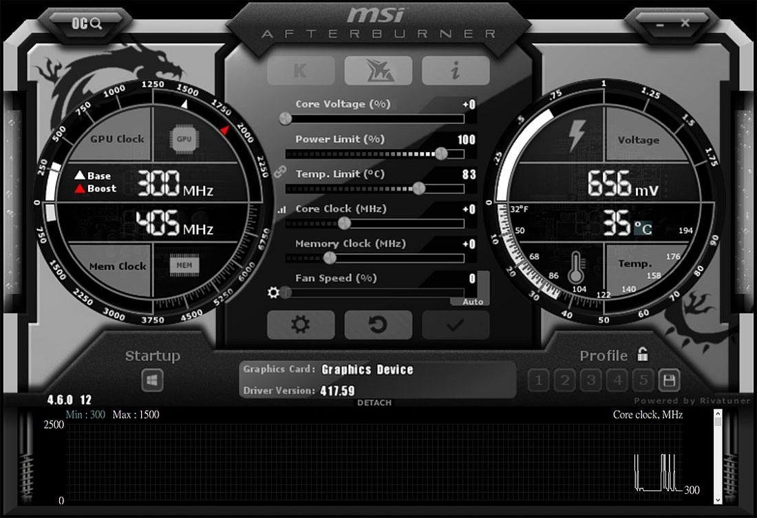 Karta graficzna MSI GeForce RTX 2080 Aero 8GB - Afterburner