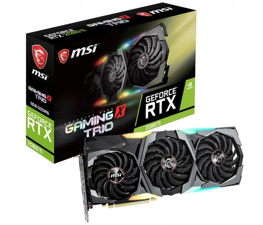 Karta graficzna MSI Geforce RTX 2080 TI Gaming X Trio 8GB - NVIDIA Turing