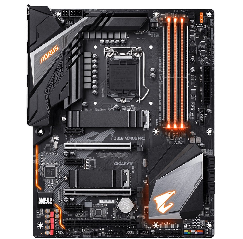 Płyta główna GIGABYTE Z390 AORUS PRO podświetelnie RGB centrum aplikacji GIGABYTE