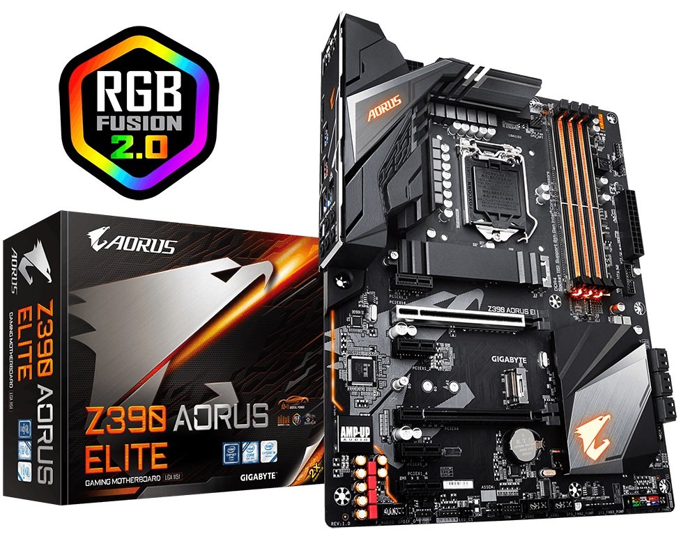 Płyta główna GIGABYTE Z390 AORUS ELITE porty PCle 3.0x4 M.2 Intel Optane