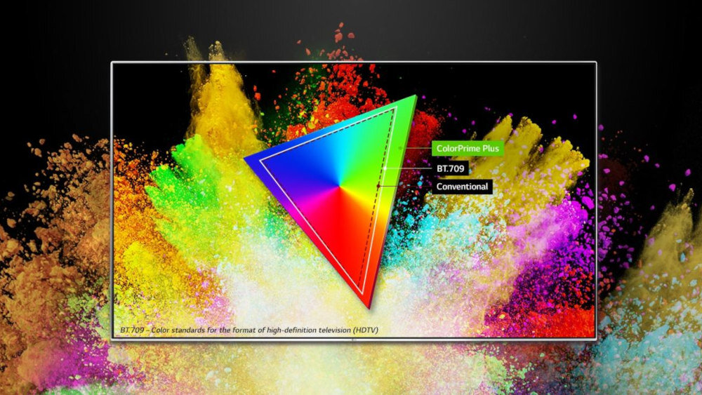 Telewizor LG UH8507  - kolory