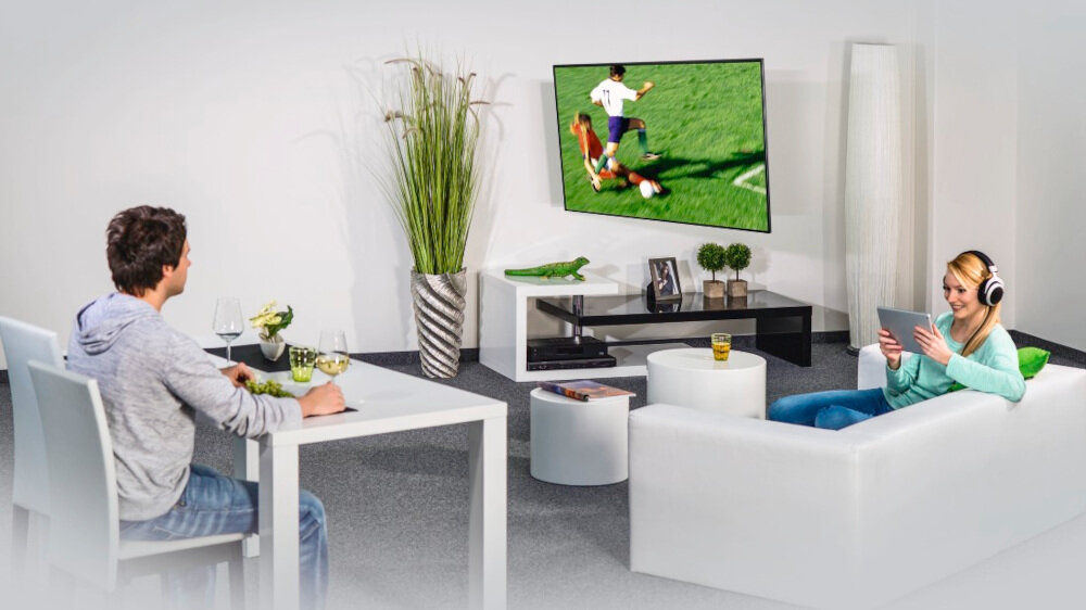 Uchwyt HAMA do TV 19-48 cali Fullmotion Wall Bracket - montaż