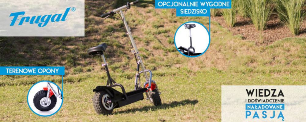 HULAJNOGA ELEKTRYCZNA FRUGAL SMILE ergonomiczny srodek transportu