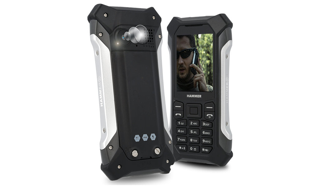 Telefon HAMMER Patriot Czarny nawigacja aparat Bluetooth WiFi
