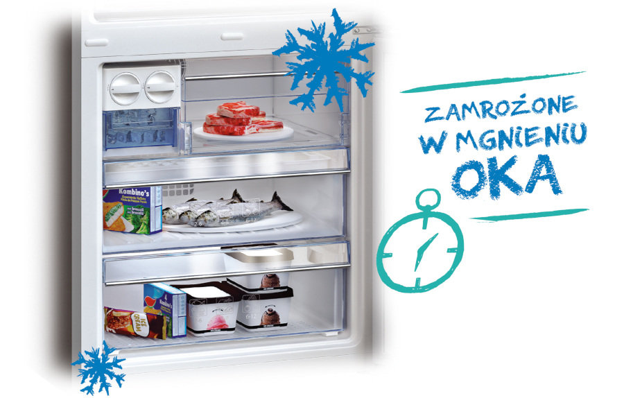 Lodówka CNA365E20DP - Szybkie Mrożenie