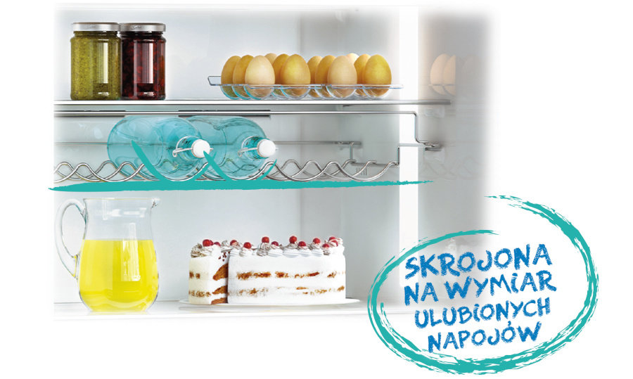 Lodówka Beko CNA365E20DP - Półka na butelki