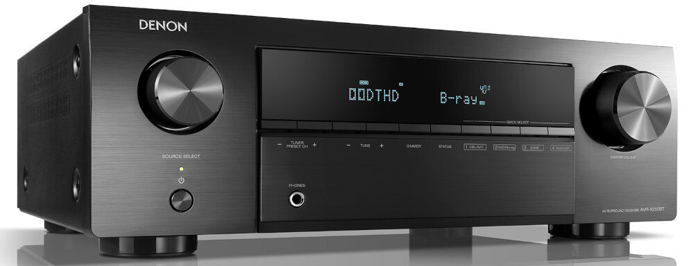Kino domowe DENON AVR-X250BT + WILSON Movix  - funkcje