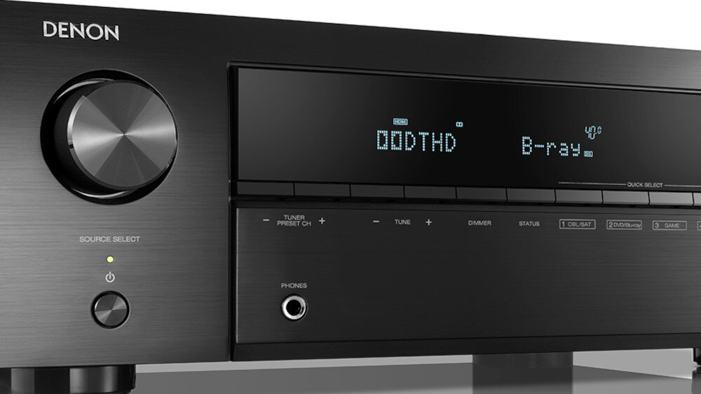 Kino domowe DENON AVR-X250BT + WILSON Movix  - design
