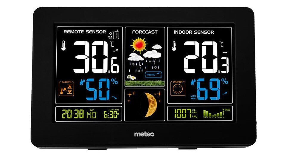 Stacja pogody METEO SP69 zegar funkcja DCF synchronizacja funkcja datownika