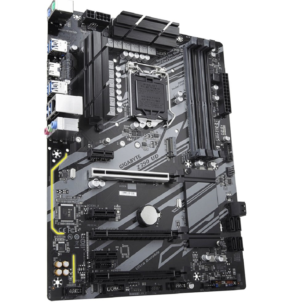 Płyta główna GIGABYTE Z390 UD dzwięk oświetlenie kodek Realtek ALC887