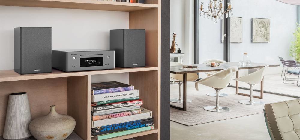 Wieża DENON Ceol N10 Szary kompaktowa masywny dźwięk
