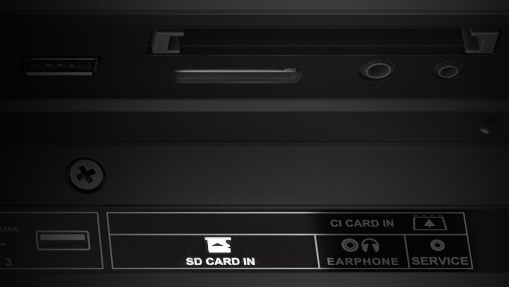 Telewizor SHARP UI8652E - czytnik kart sd