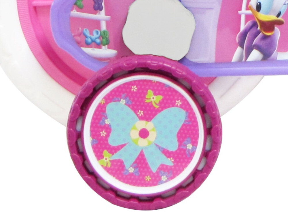 Rower dziecięcy DISNEY Minnie 10 cali dla dziewczynki kółka boczne zdejmowane