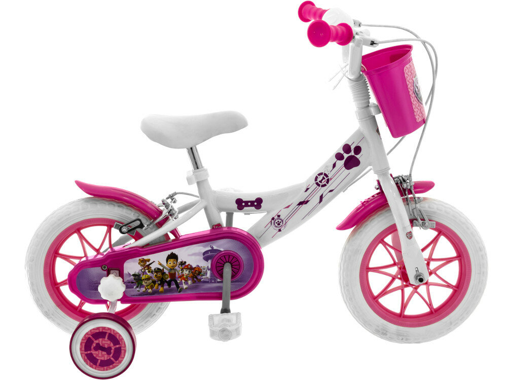 Rower NICKELODEON Psi patrol 12 Biały wyglad