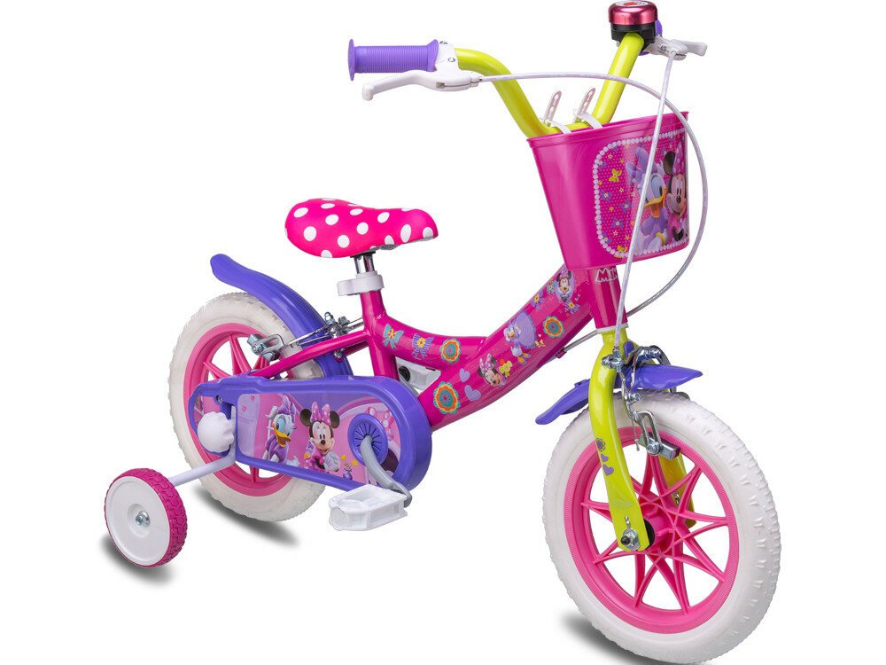Rower DISNEY Minnie 12 Różowy wyglad