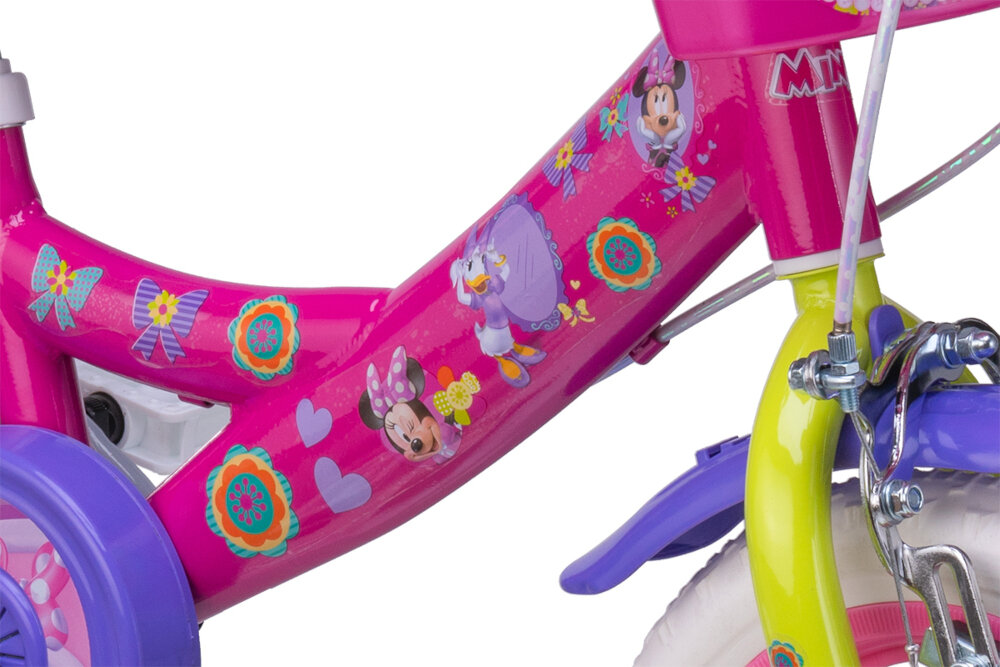 Rower DISNEY Minnie 12 Różowy rama