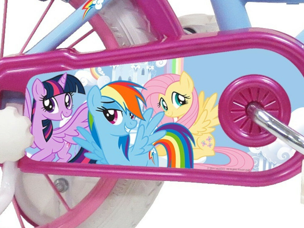 Rower Hasbro My Little Pony 14 Błękitny osłona na łańcuch