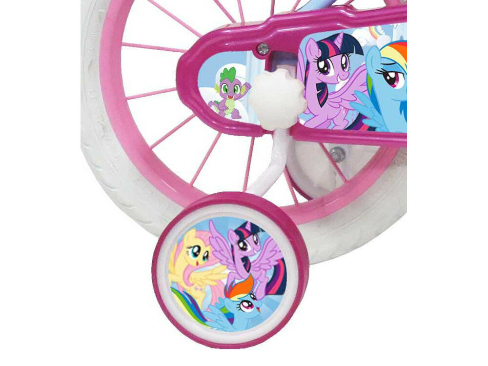Rower Hasbro My Little Pony 14 Błękitny asekuracja boczne kołka