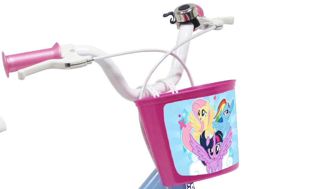 Rower Hasbro My Little Pony 14 Błękitny dodatkowe wyposazenie dzwonek koszyk błotniki