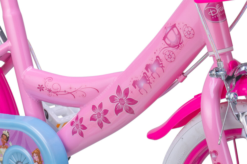 Rower DISNEY Księżniczka 14 Różowy rama