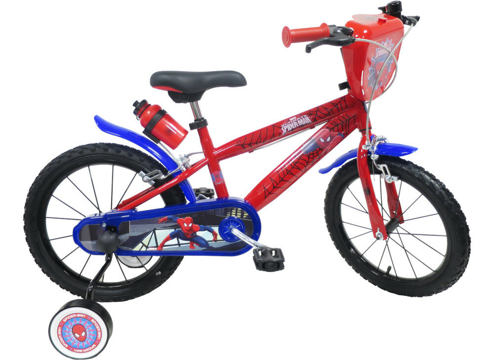 Rower MARVEL Spiderman 16 Czerwony wyglad