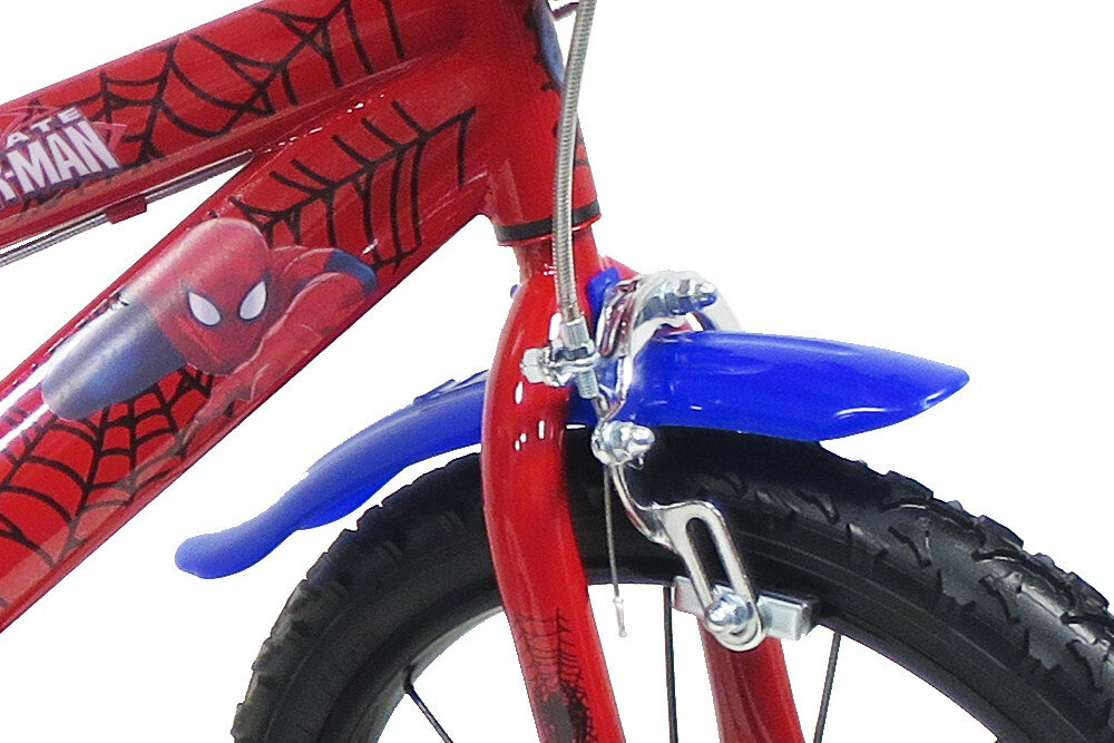 Rower MARVEL Spiderman 16 Czerwony hamulec przedni