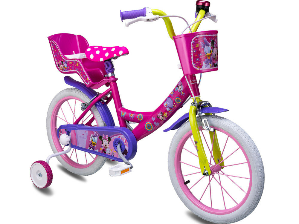 Rower DISNEY Minnie 16 Różowy wyglad