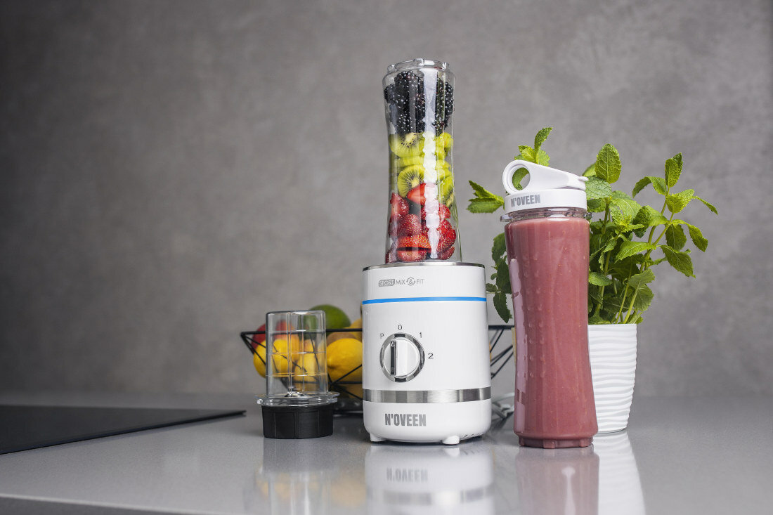 Blender kielichowy NOVEEN Sport Mix & Fit SB1100 X-line 300-watowy silnik
