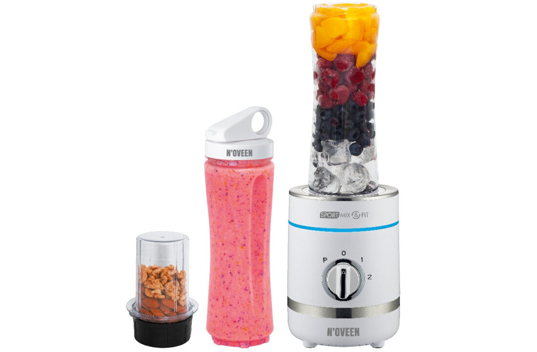 Blender kielichowy NOVEEN Sport Mix & Fit SB1100 X-line ostrza wykonane ze stali nierdzewnej