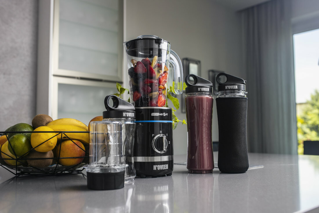 Blender kielichowy NOVEEN SB2000 Xline wyposazenie funkcje mlynek do kawy